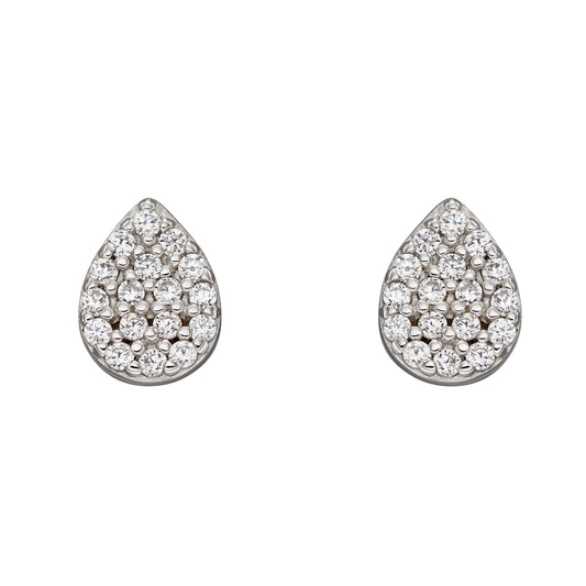 Beginnings Teardrop Cubic Zirconia Stud Earrings