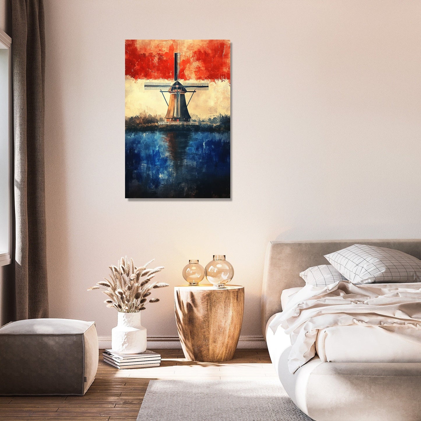 Ethereal Dutch Windmill Canvas