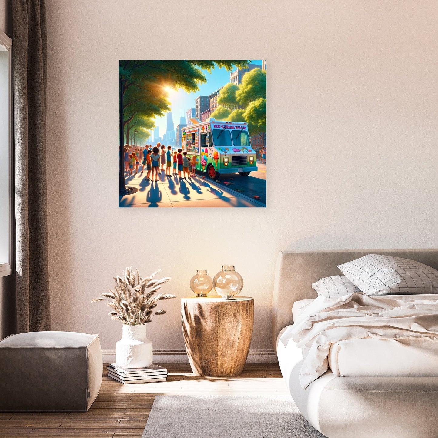 Ice Cream Summer Joy Canvas