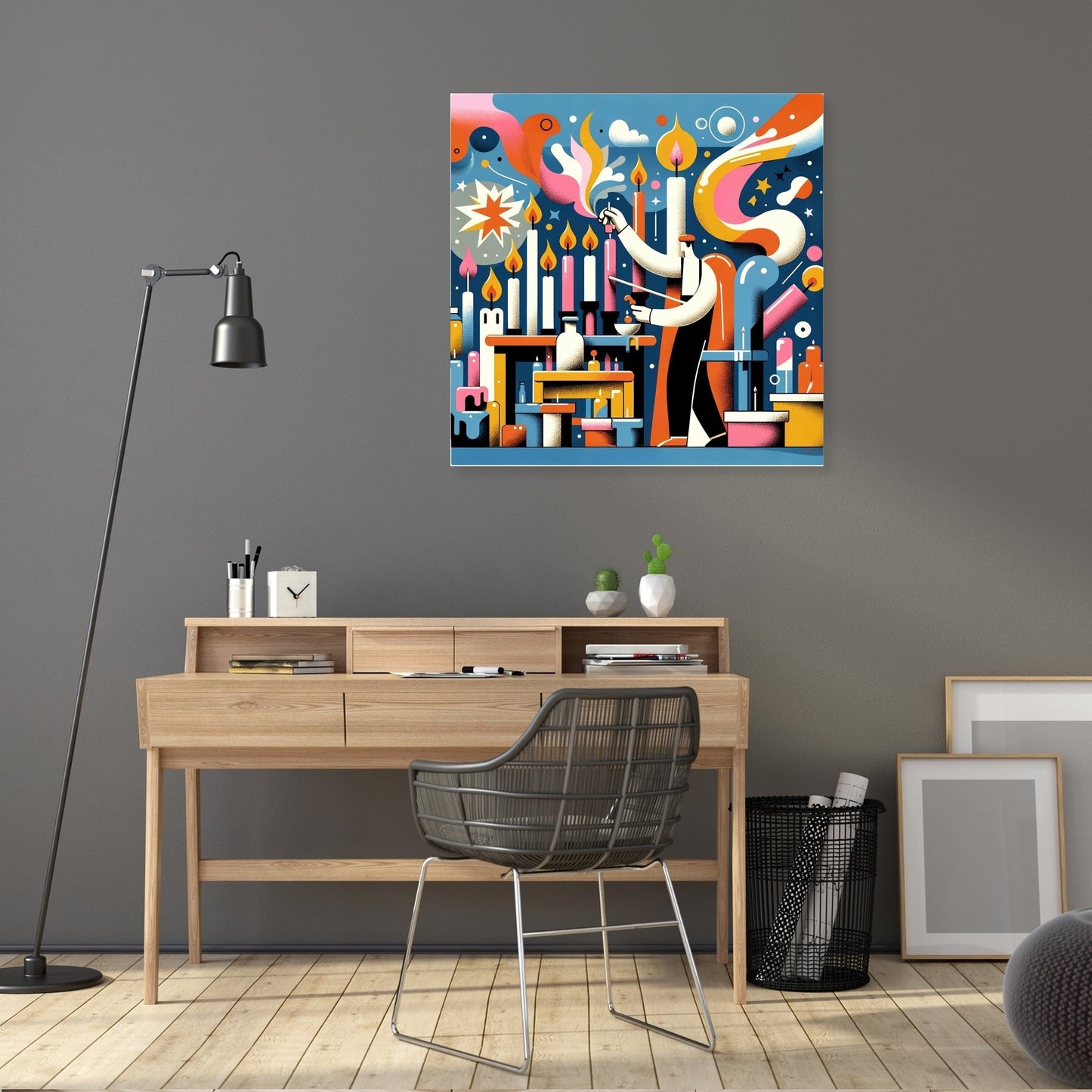 Whimsical Candle Maker Canvas