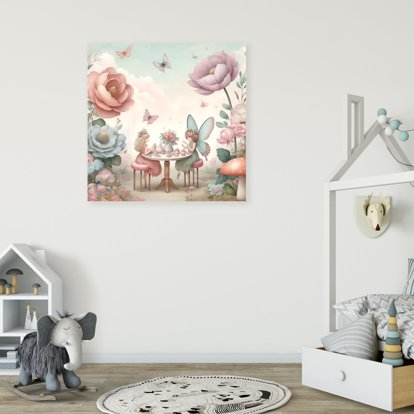 Fairy Garden Tea Party Canvas