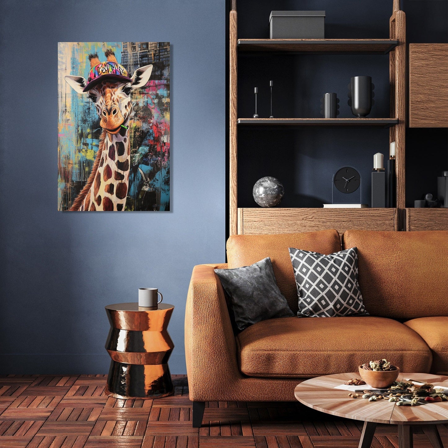 Graffiti Giraffe Canvas