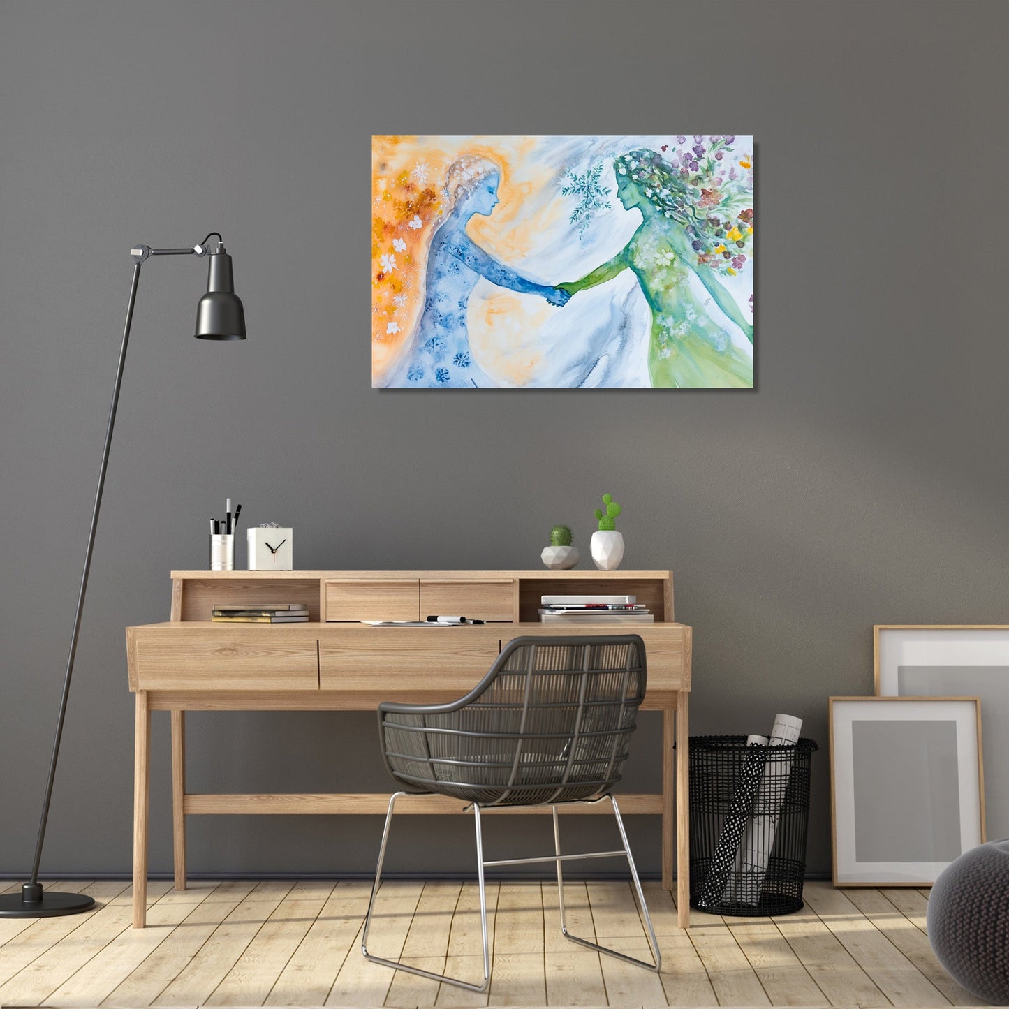 Handshake of Seasons Canvas