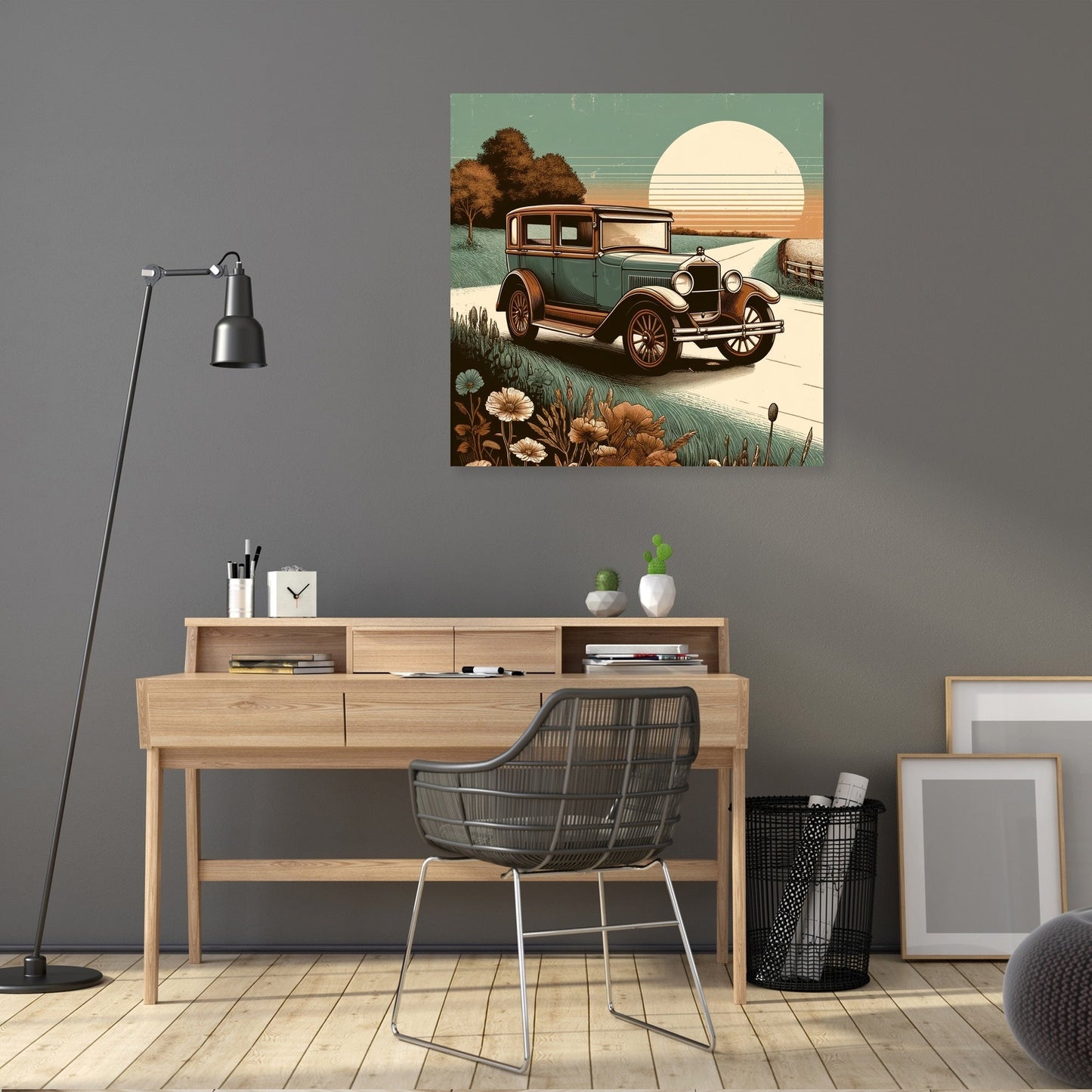 Vintage Roadside Charm Canvas