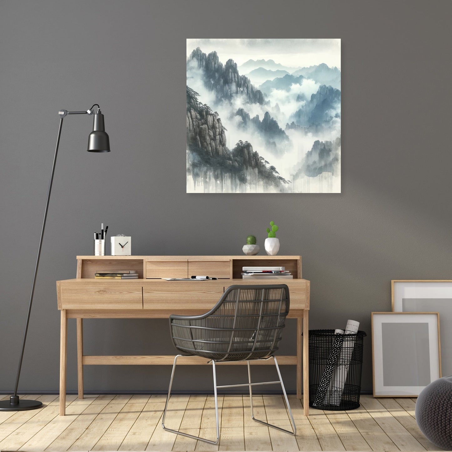 Huangshan Misty Peaks Canvas