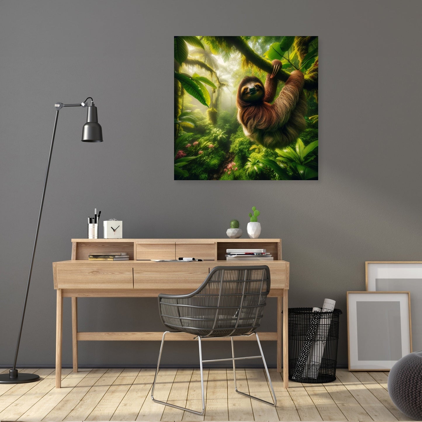 Tropical Sloth Canvas