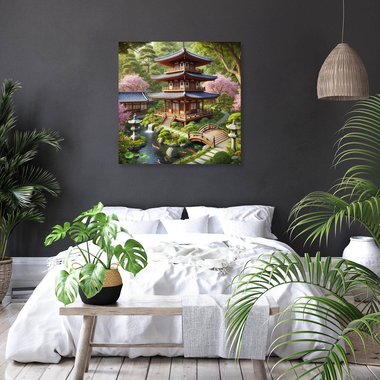 Tranquil Pagoda Canvas