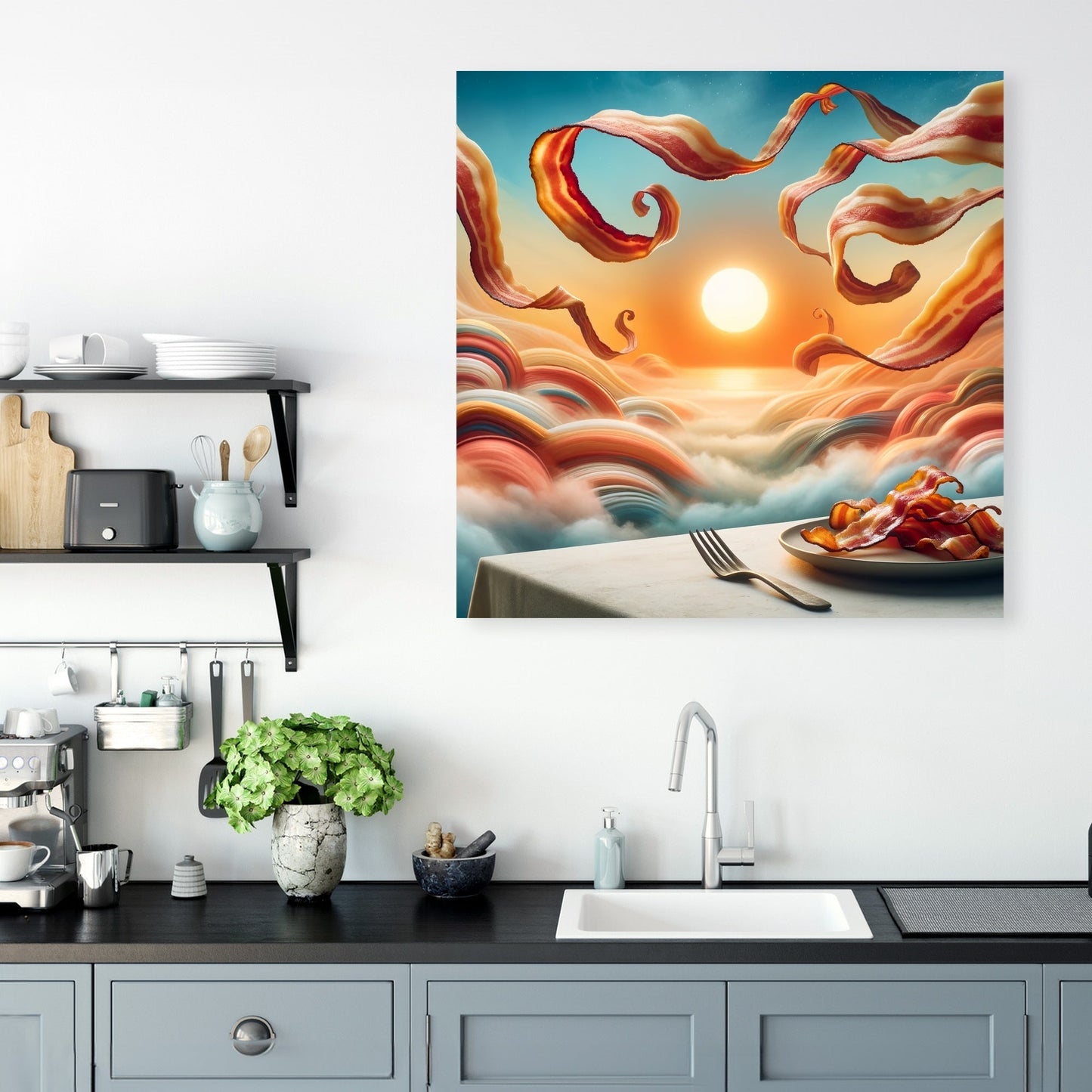 Sunrise Bacon Symphony Canvas