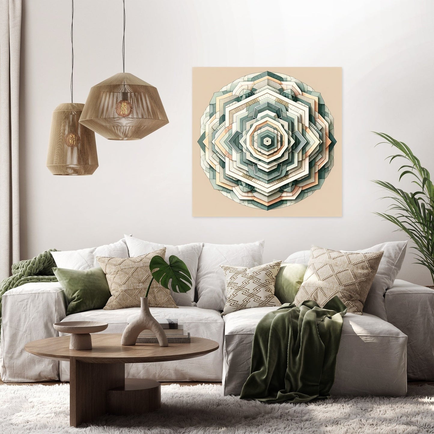 Spiral Serenity Canvas