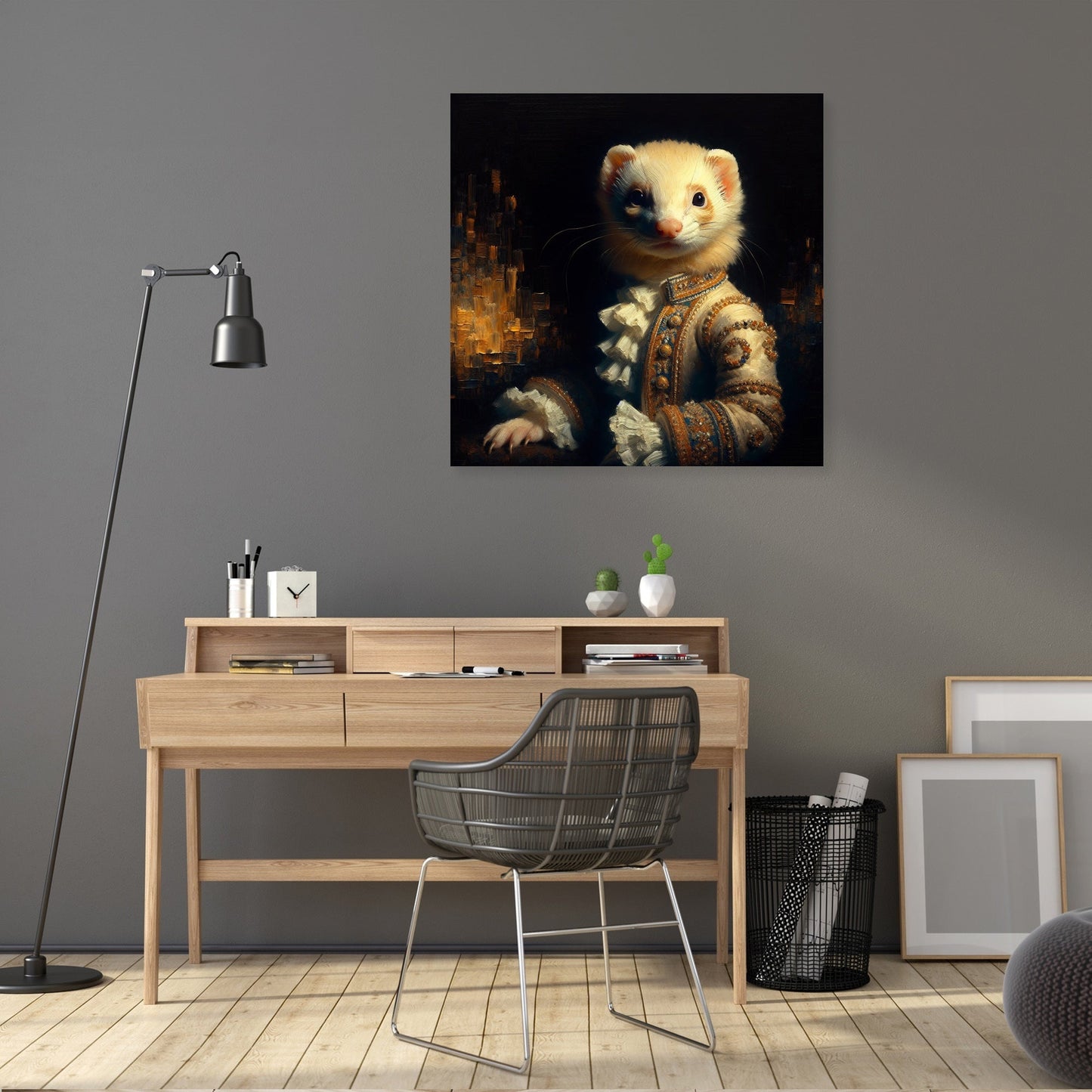 Regal Ferret Majesty Canvas