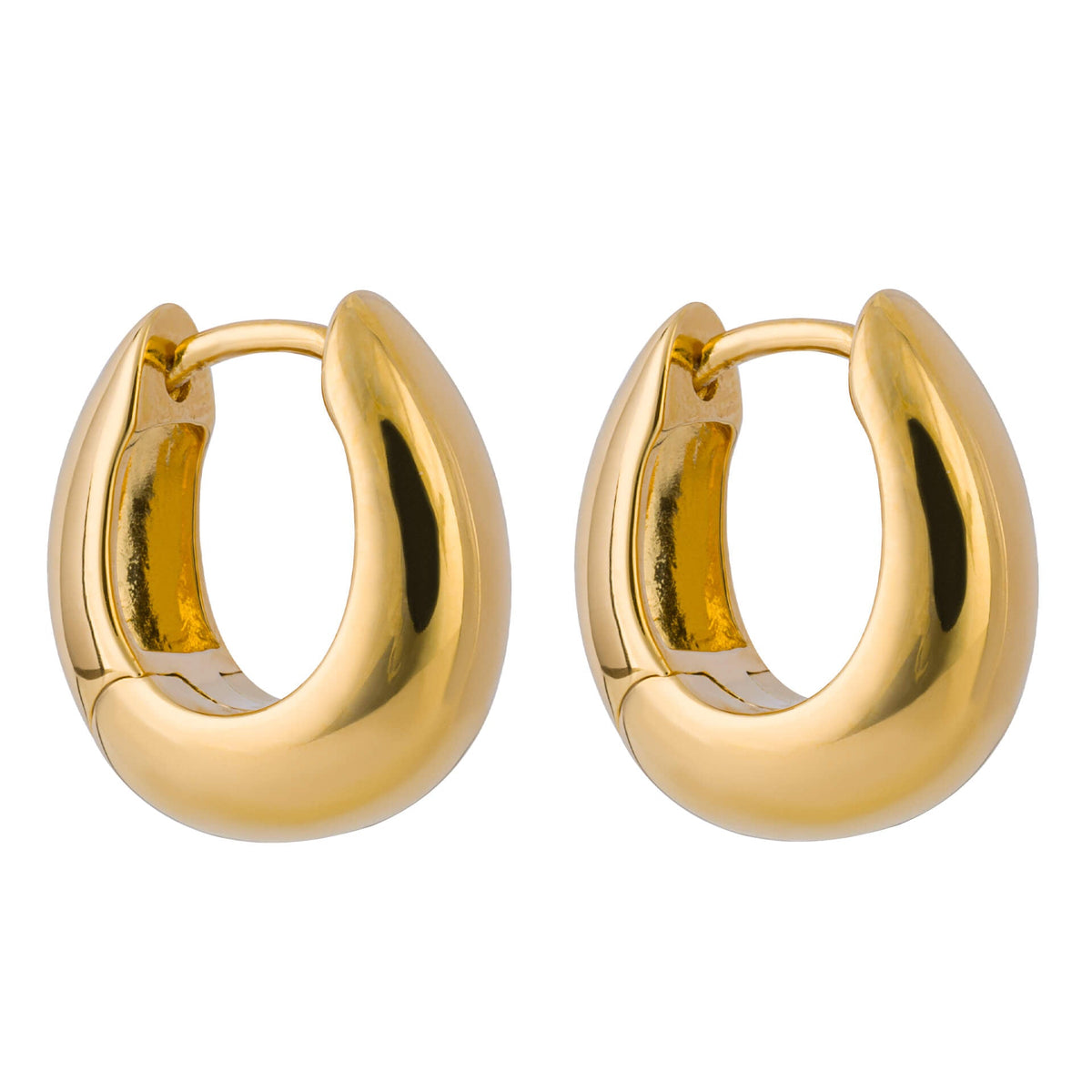 Beginnings Rounded Huggie Hoop Earrings