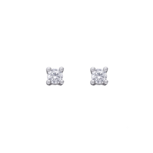 Diamonfire Four Claw Solitaire Stud Earrings
