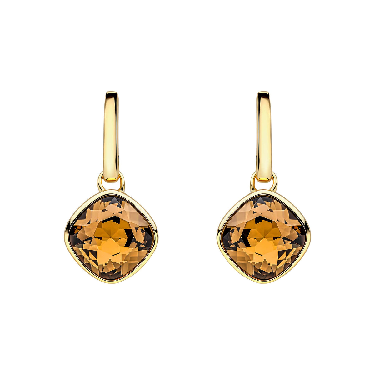 Beginnings Cushion Cut Crystal Drop Stud Earrings