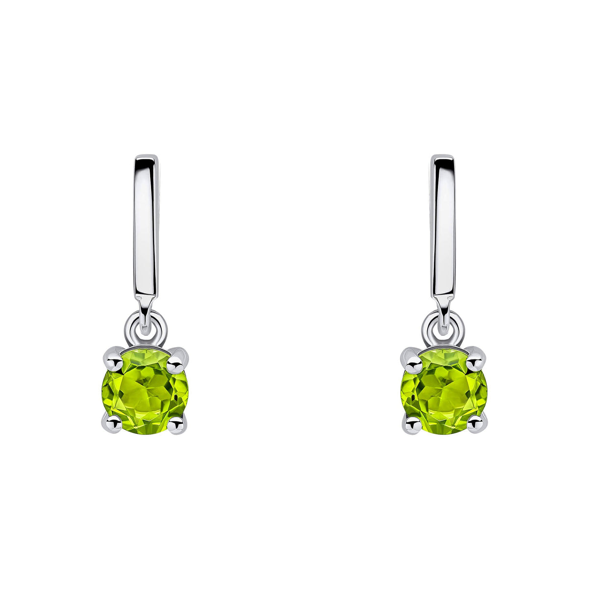 Beginnings Round Semi Precious Drop Stud Earrings