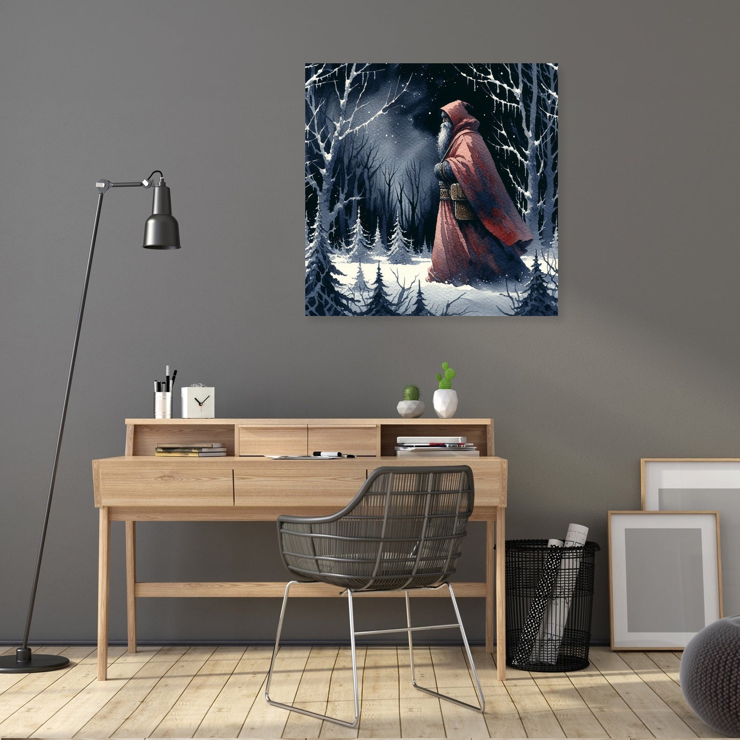Sombre Santa's Journey Canvas