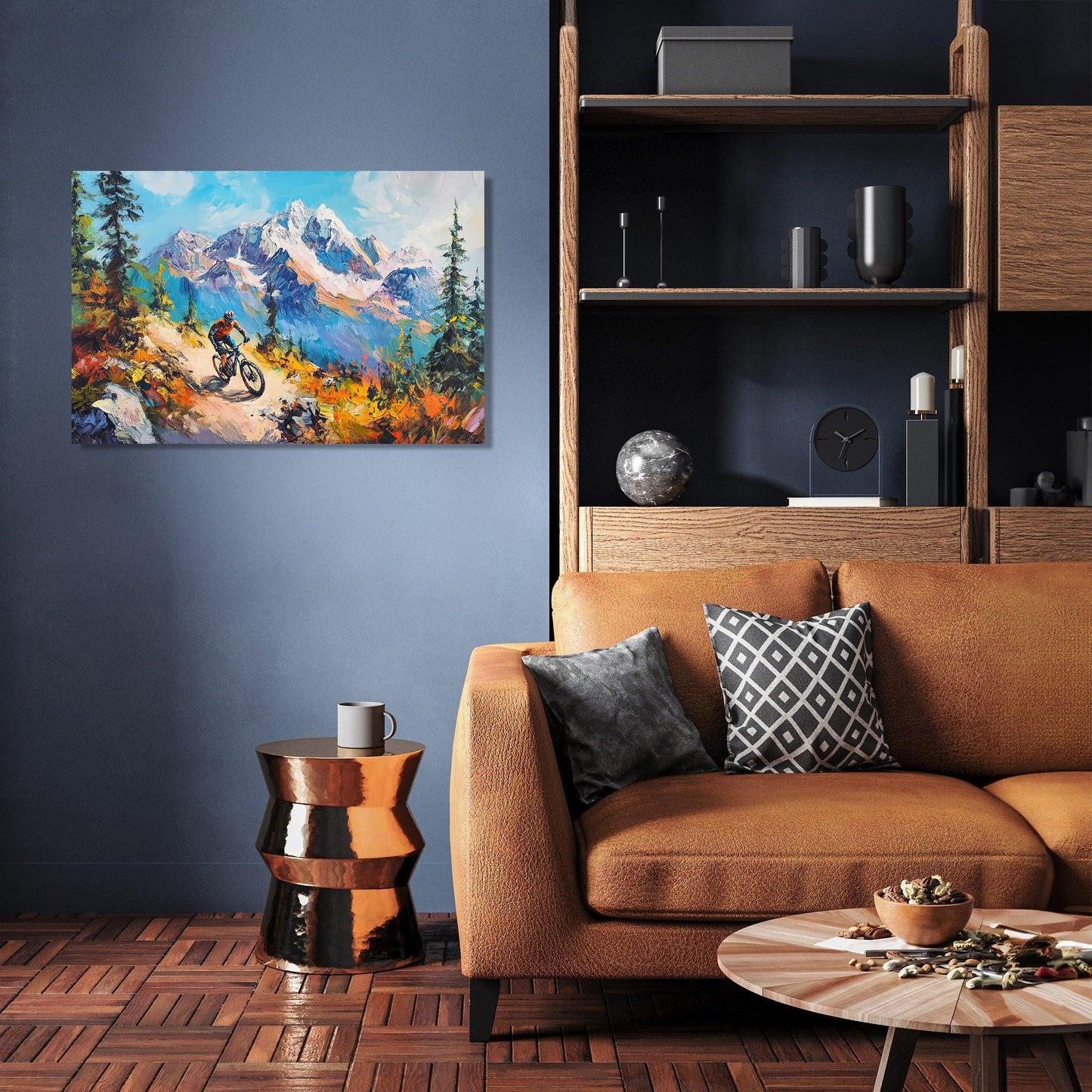 Mountain Biker’s Ascent Canvas