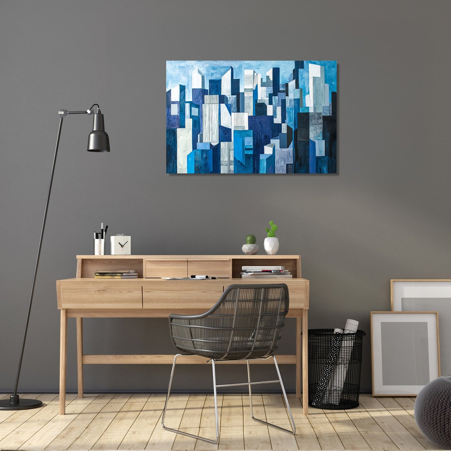 Cubist Cityscape Canvas