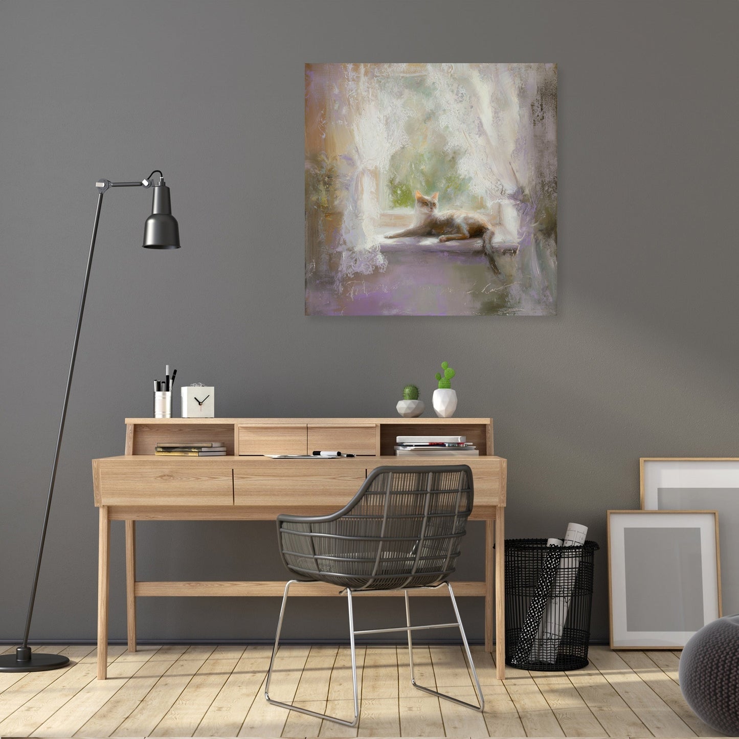 Afternoon Whiskers Canvas