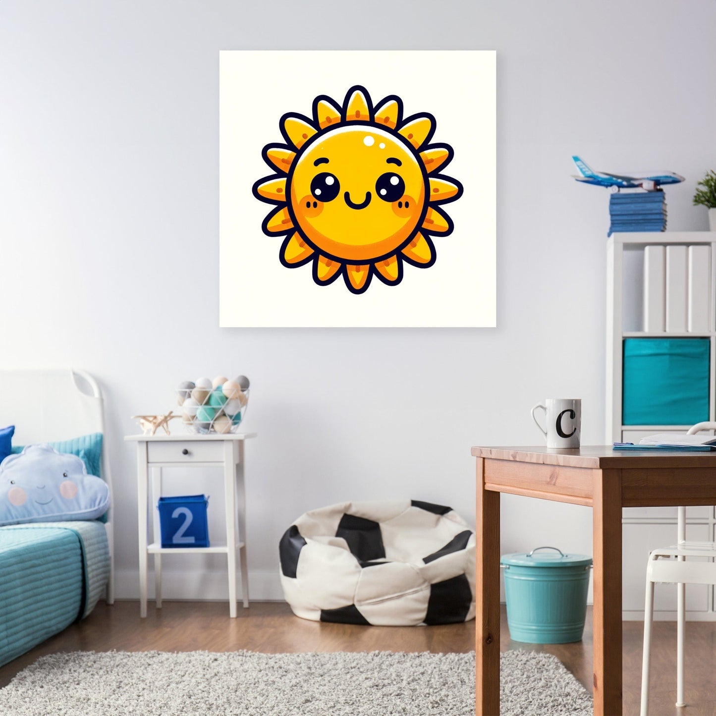 Cheerful Sun for Kids Canvas