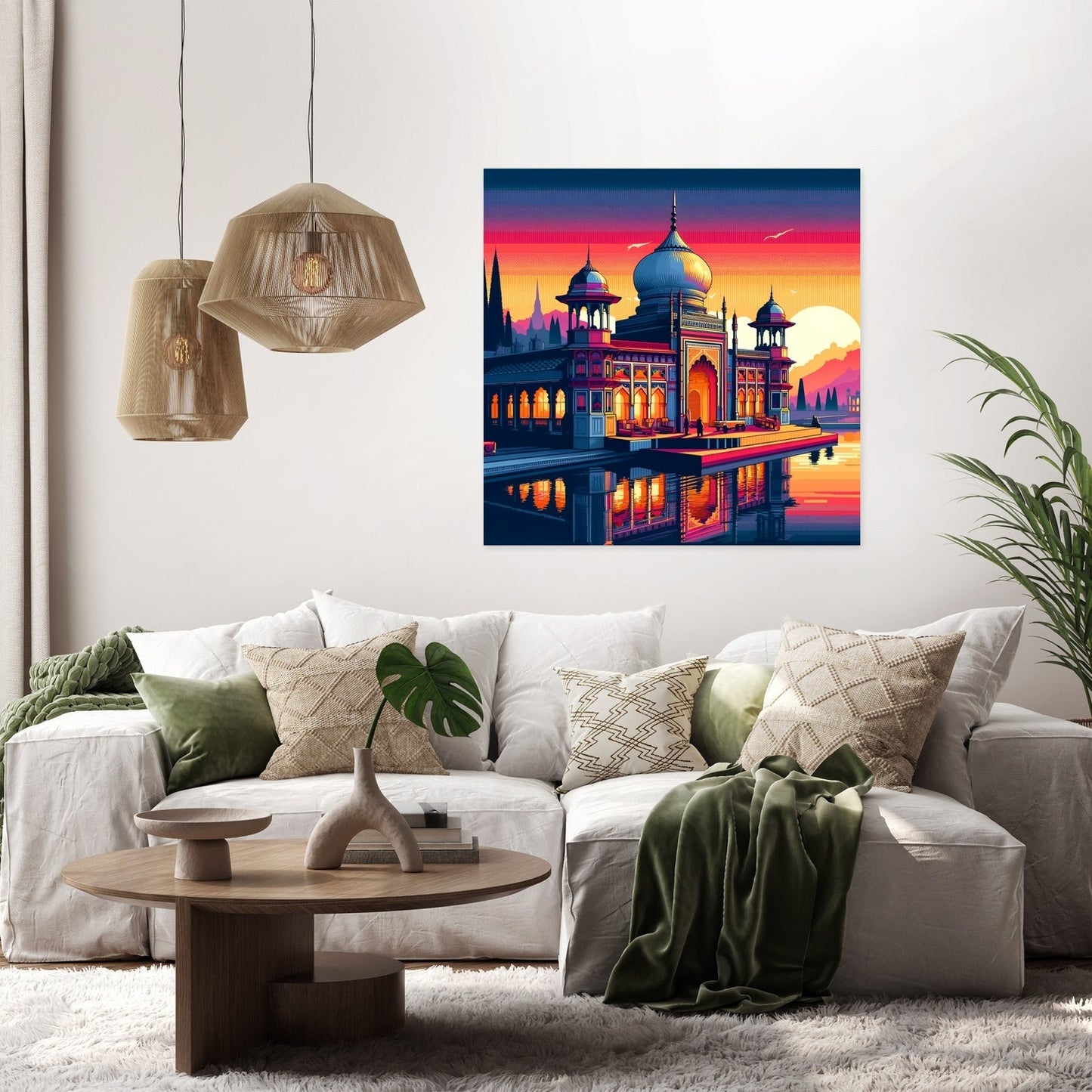 Modern Ahsan Manzil Dawn Canvas