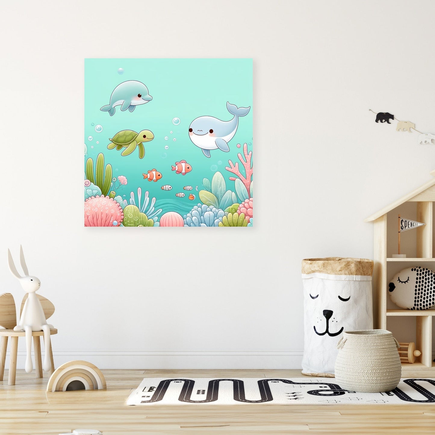 Underwater Friends Canvas