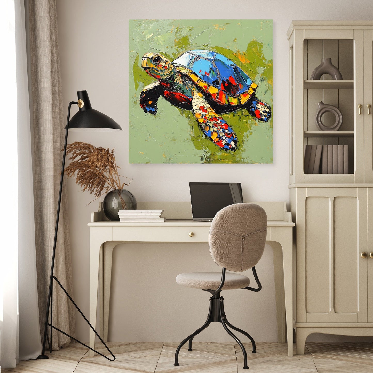 Turtle's Radiant Canvas