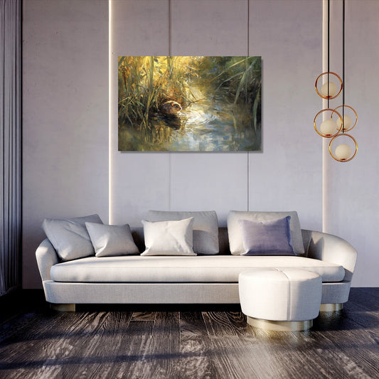 Water Vole Reverie Canvas