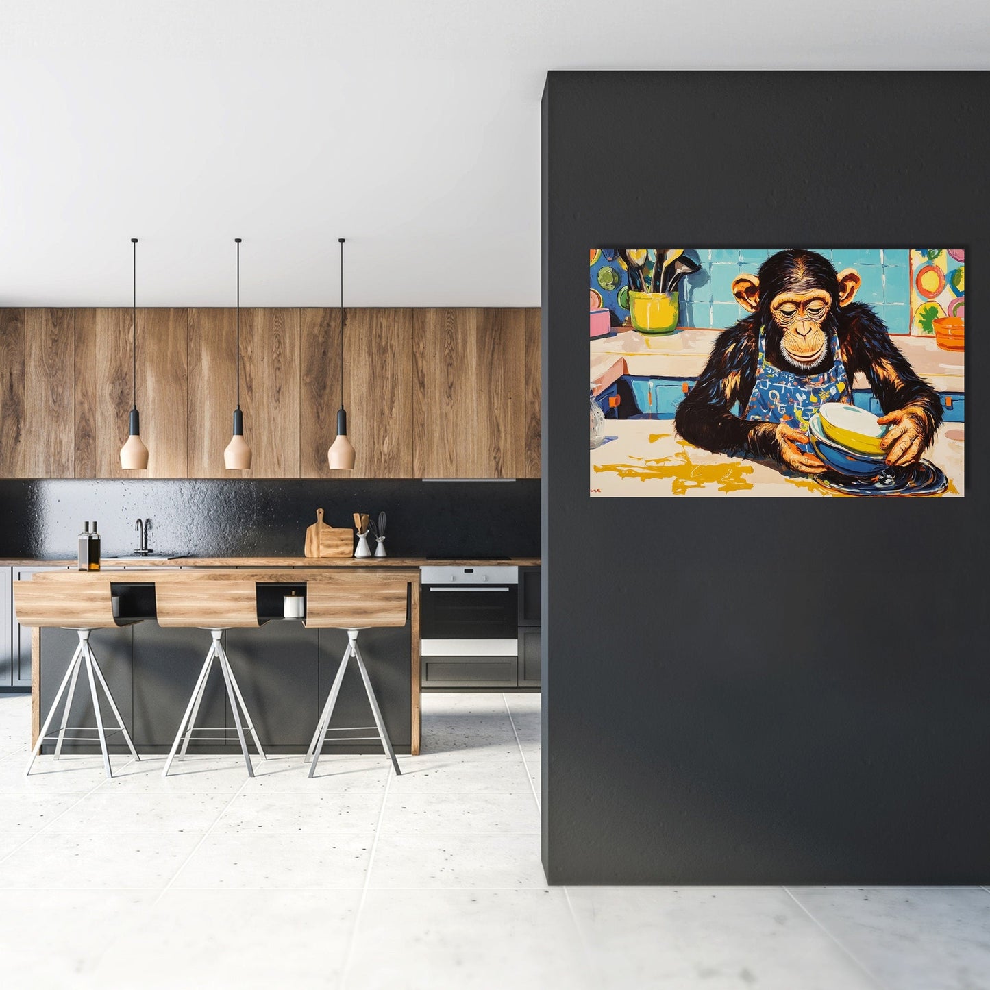 Joyful Chimp Canvas
