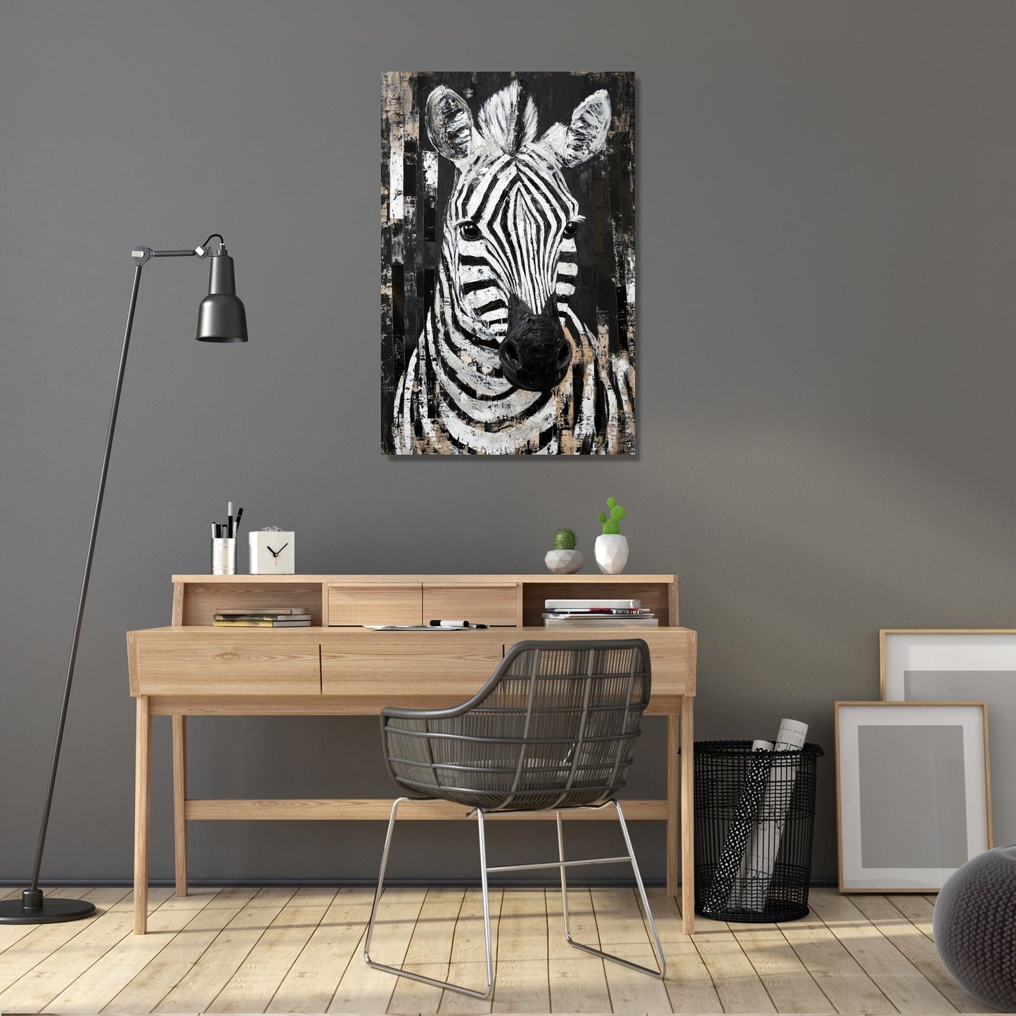 Zebra Geometry Canvas