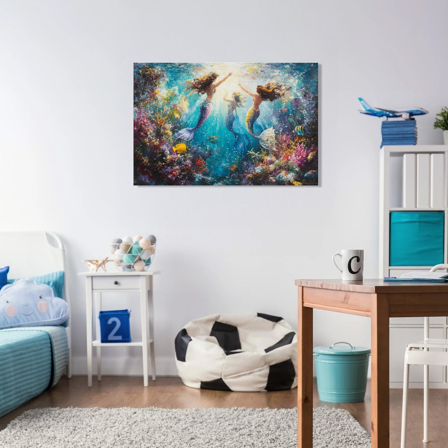 Joyful Mermaid Kingdom Canvas