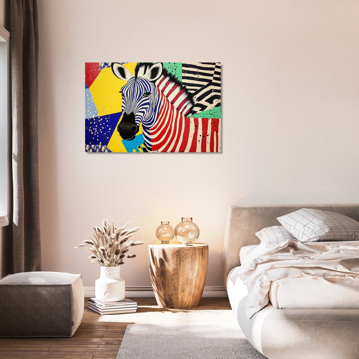 Striped Zebra Pop Canvas