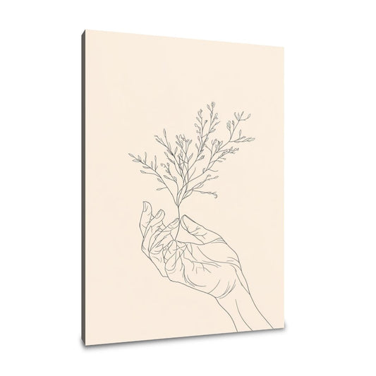 Hand and Plant Canvas