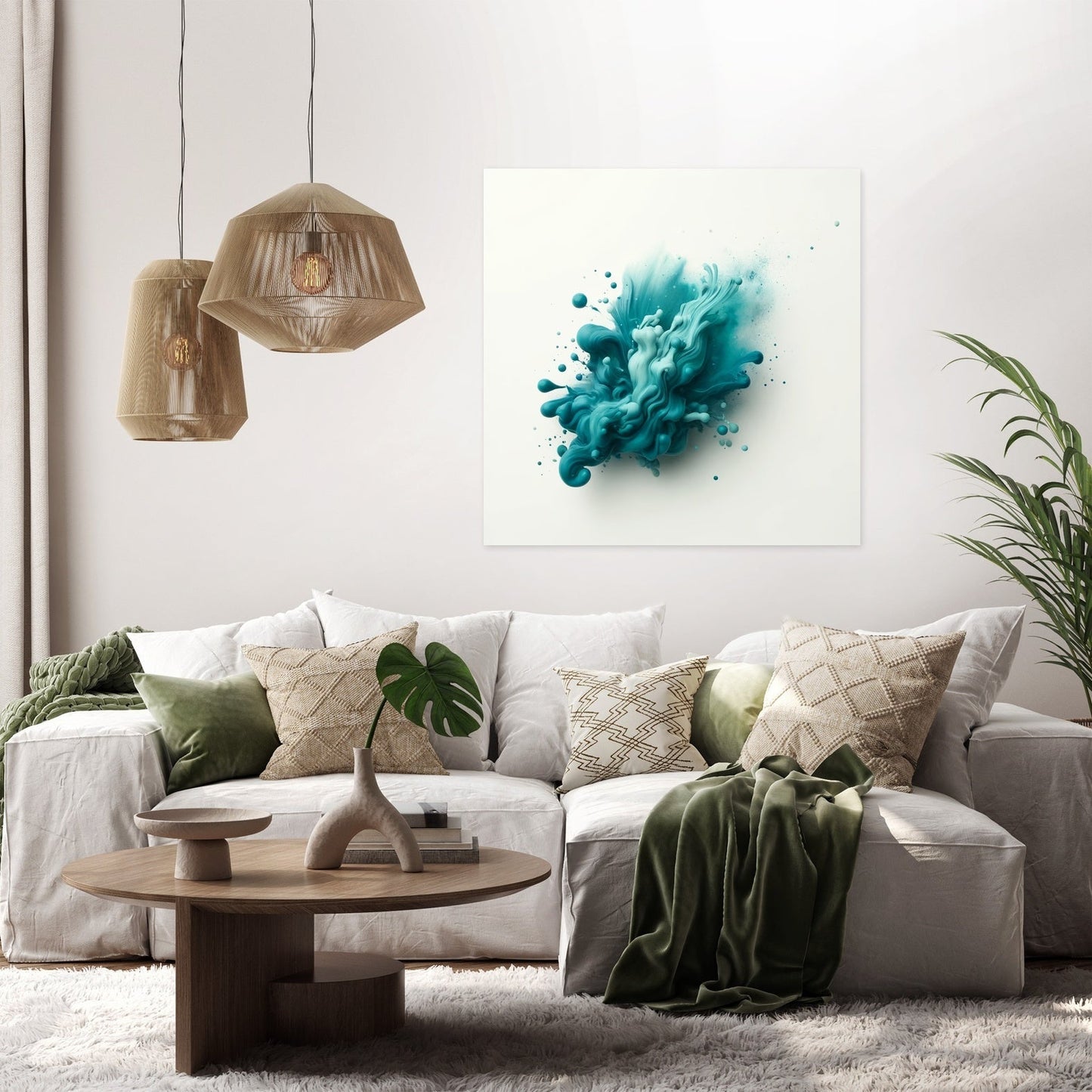 Teal Serenity Canvas