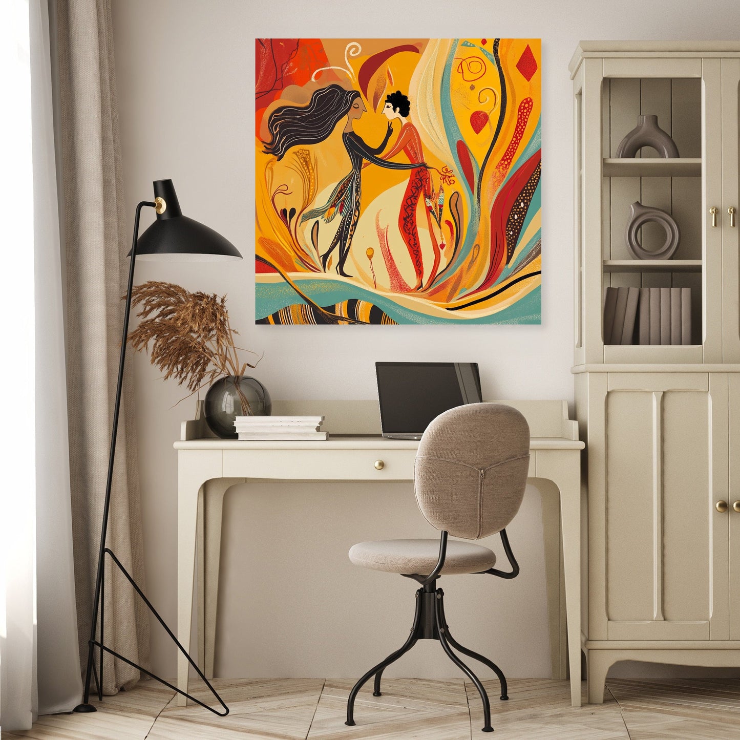 Mythic Union Flames Canvas