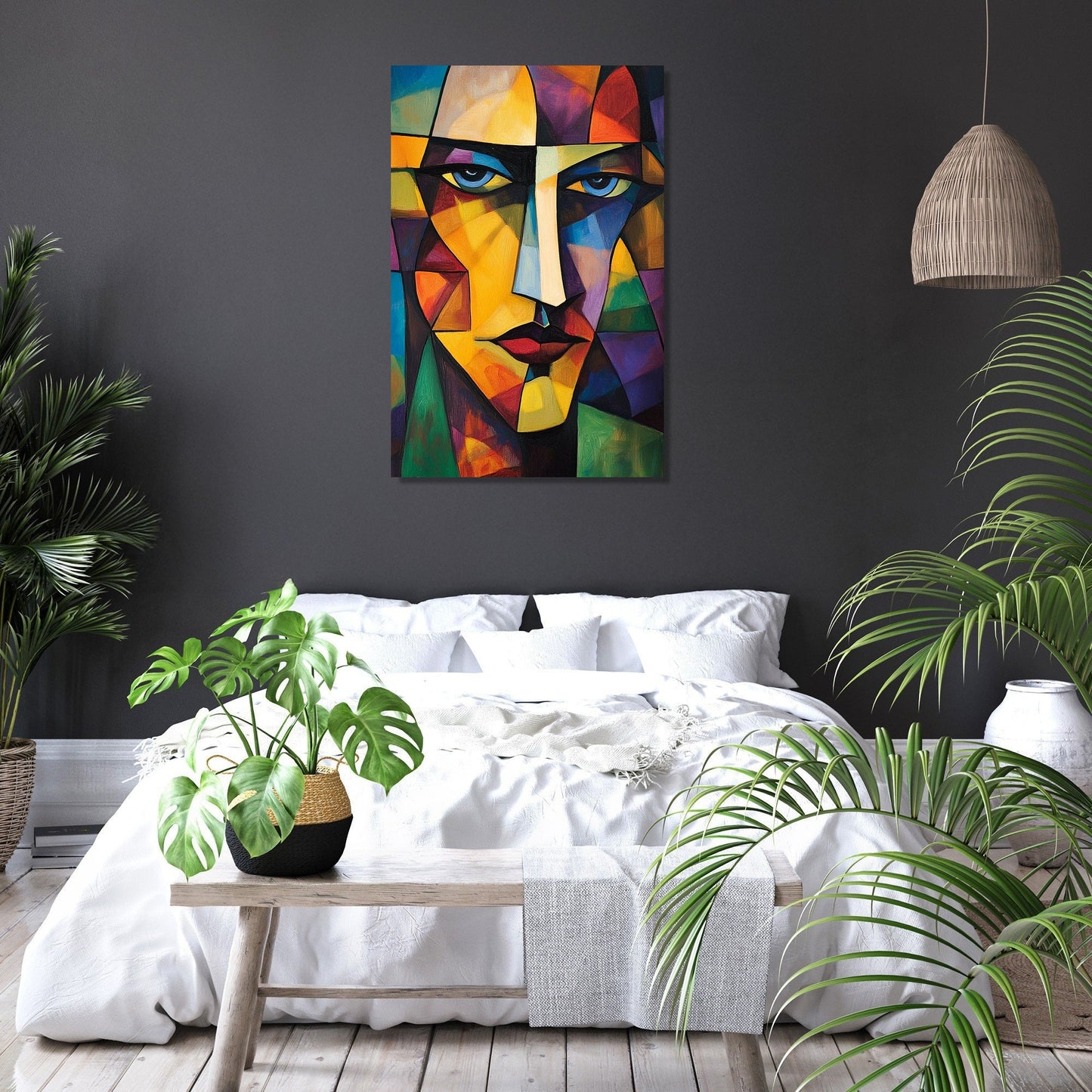 Cubist Rhythm Canvas
