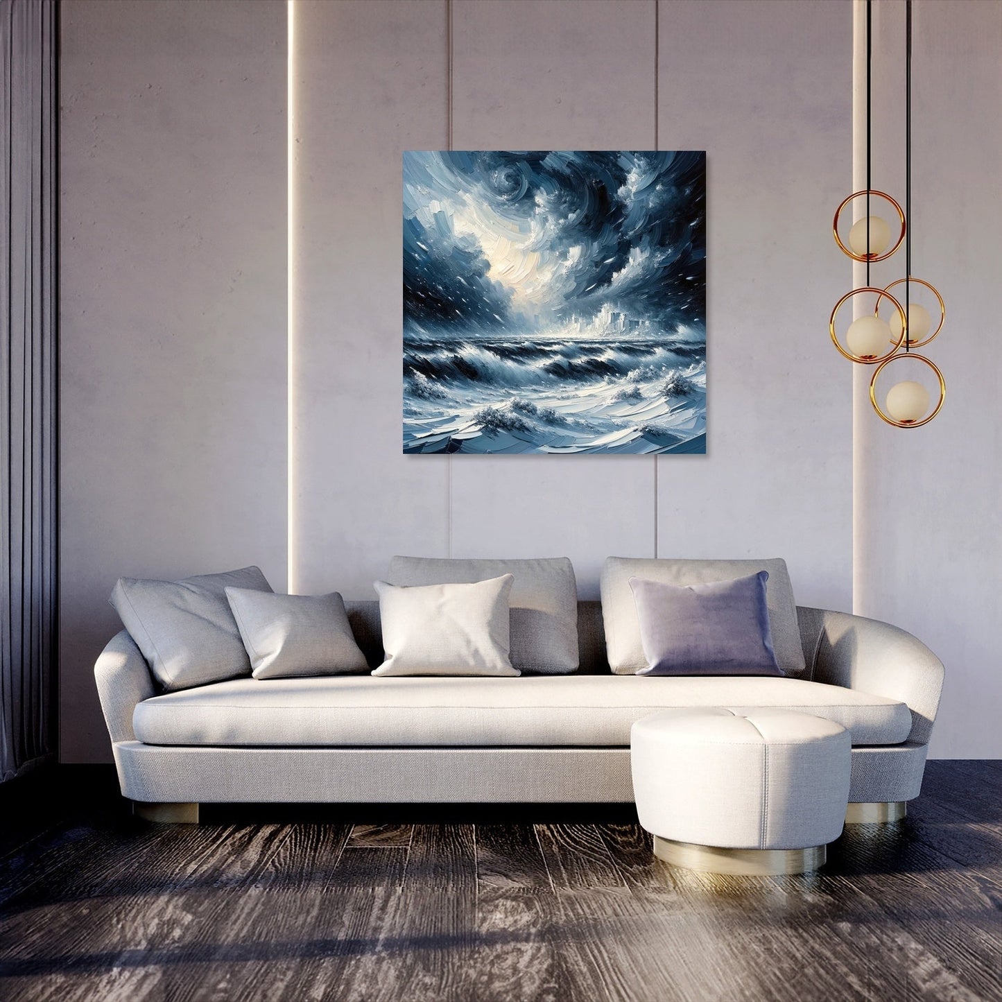 Winter's Fury Unleashed Canvas