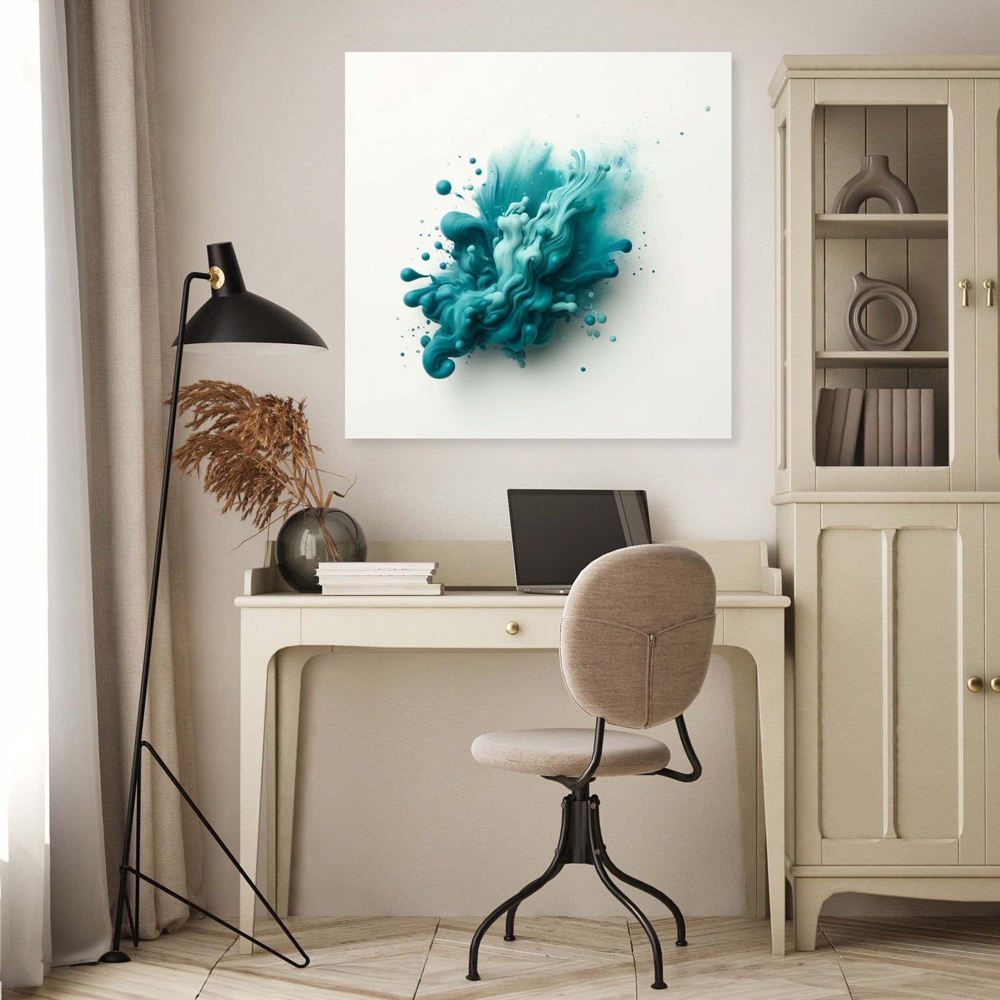 Teal Serenity Canvas