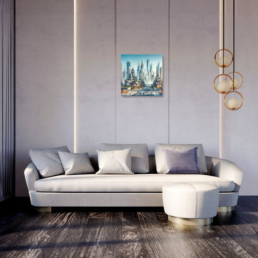 Urban Architectural Fusion Canvas