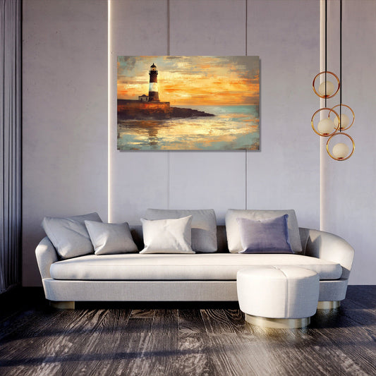 Plymouth Hoe Sunset Canvas