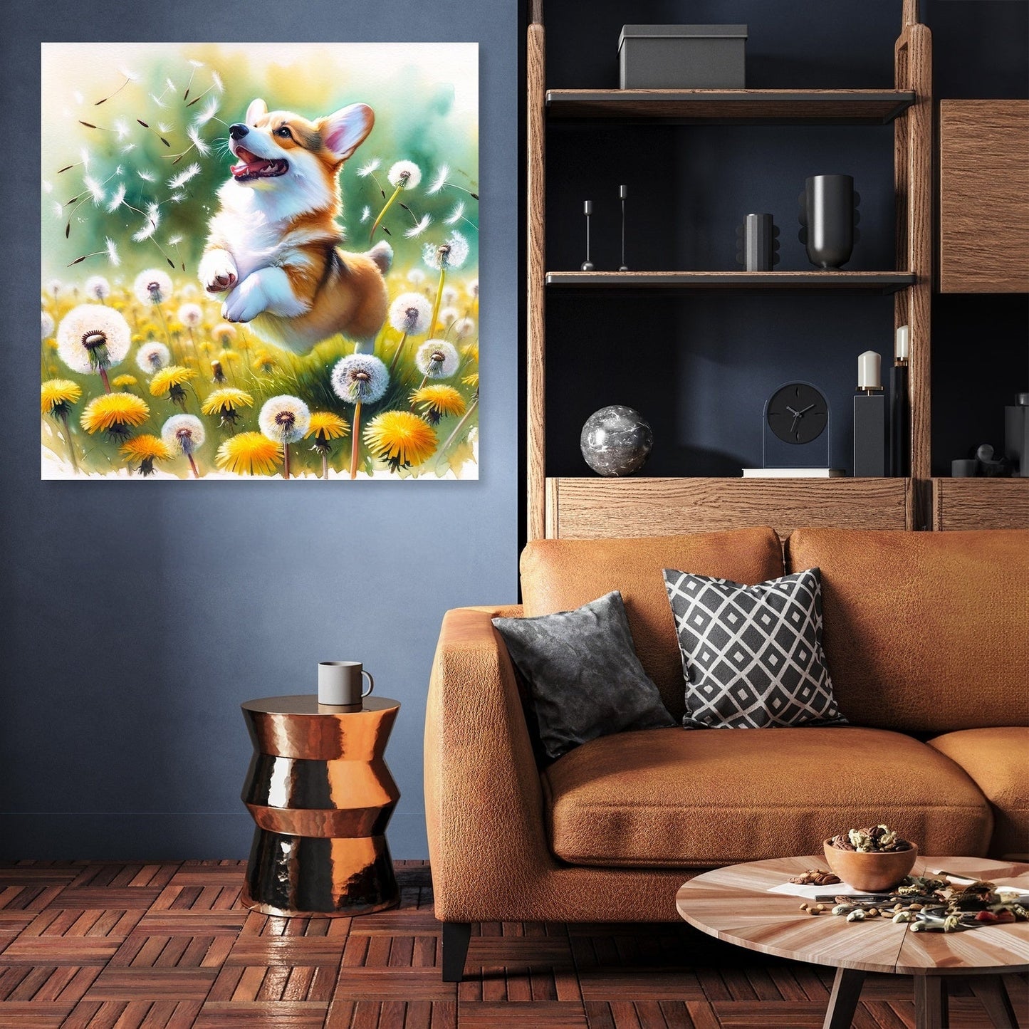Corgi Whimsy Canvas