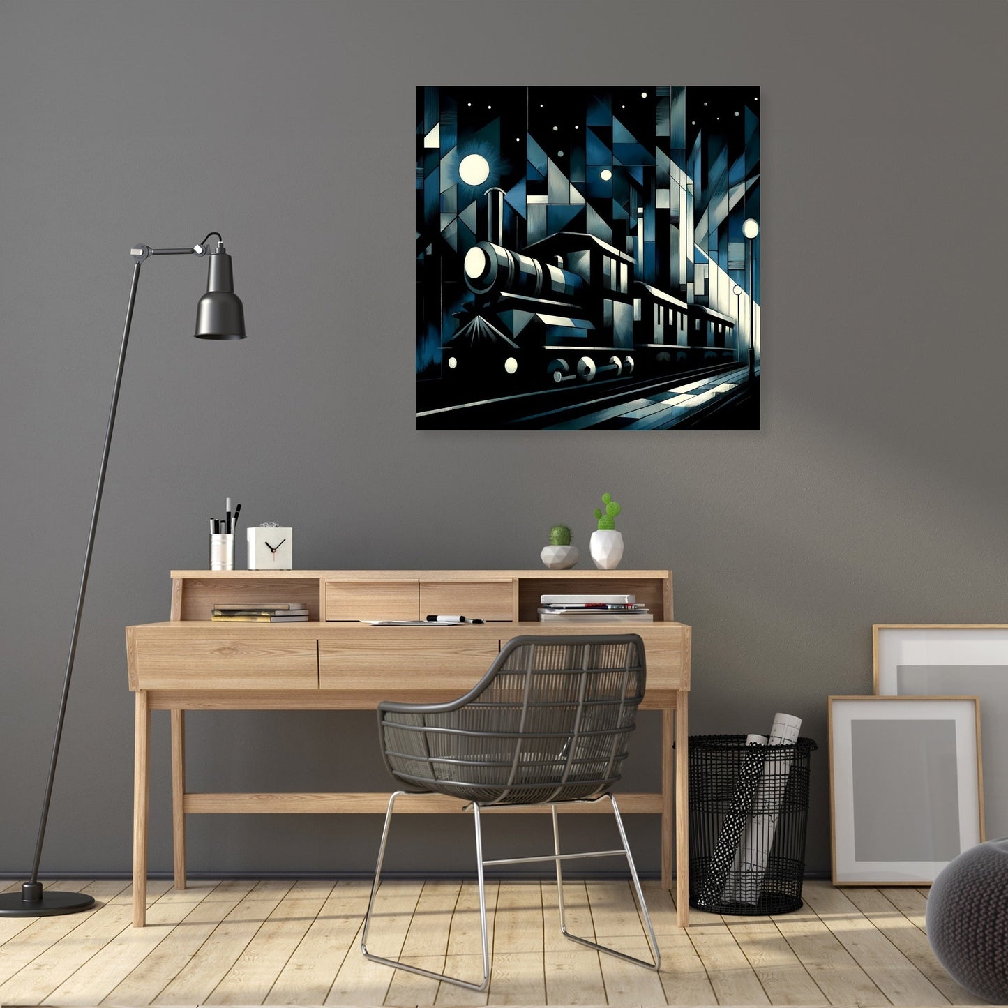 Cubist Night Express Canvas