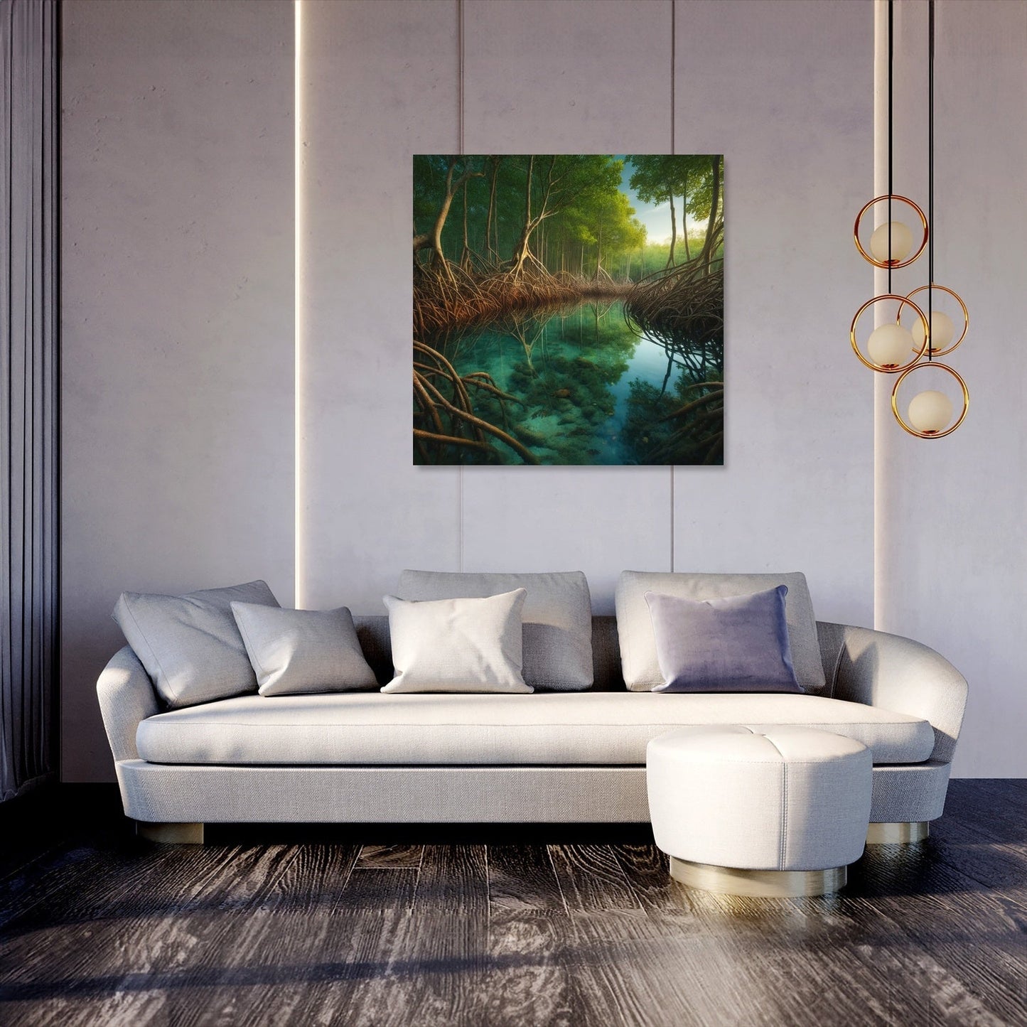 Serene Mangrove Canvas