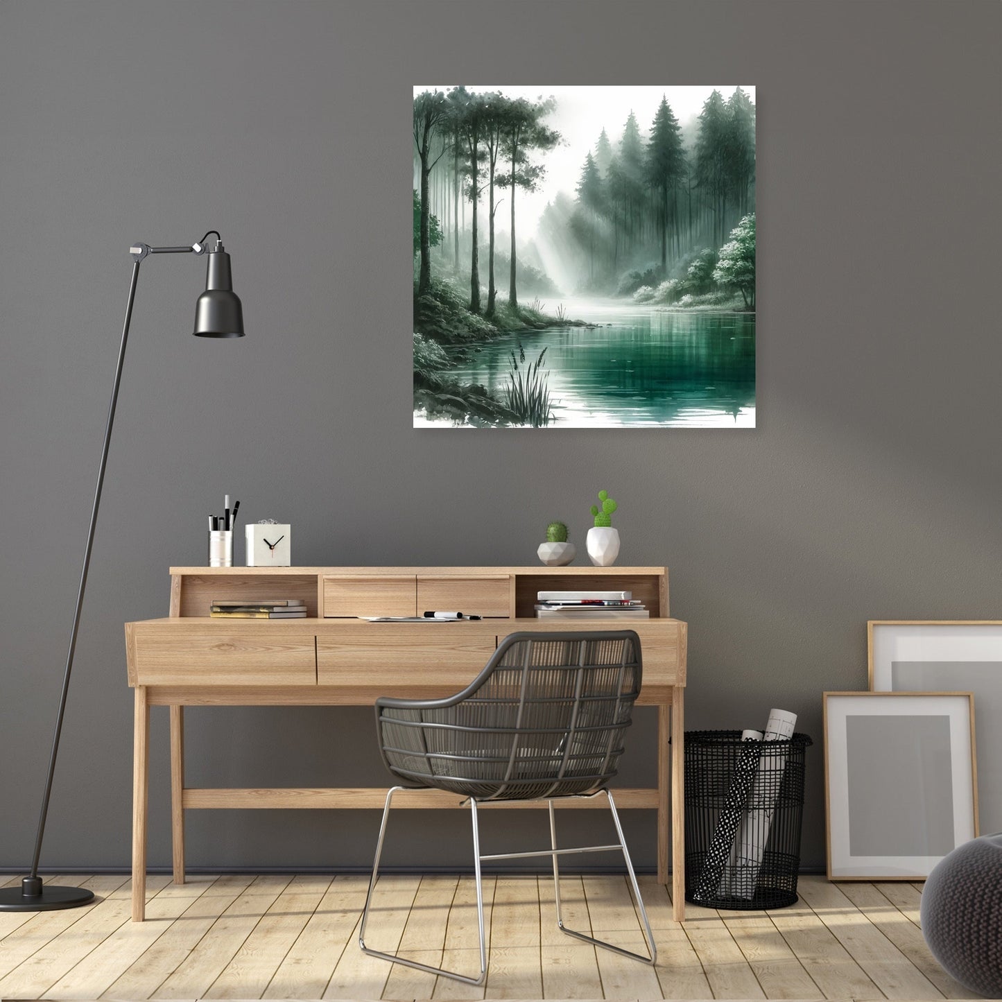 Forest Lake Tranquility Canvas