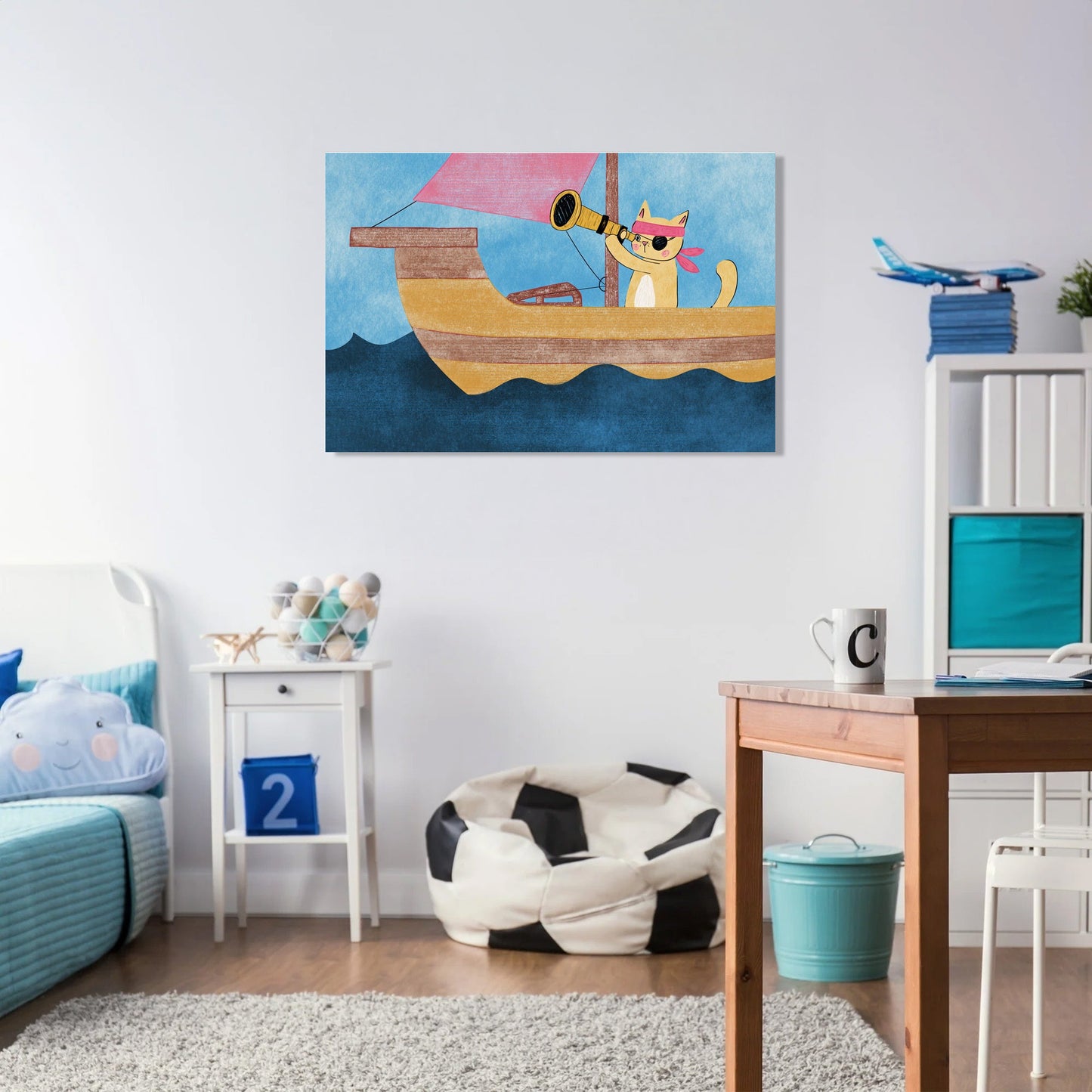 Pirate Cat's Adventure Canvas