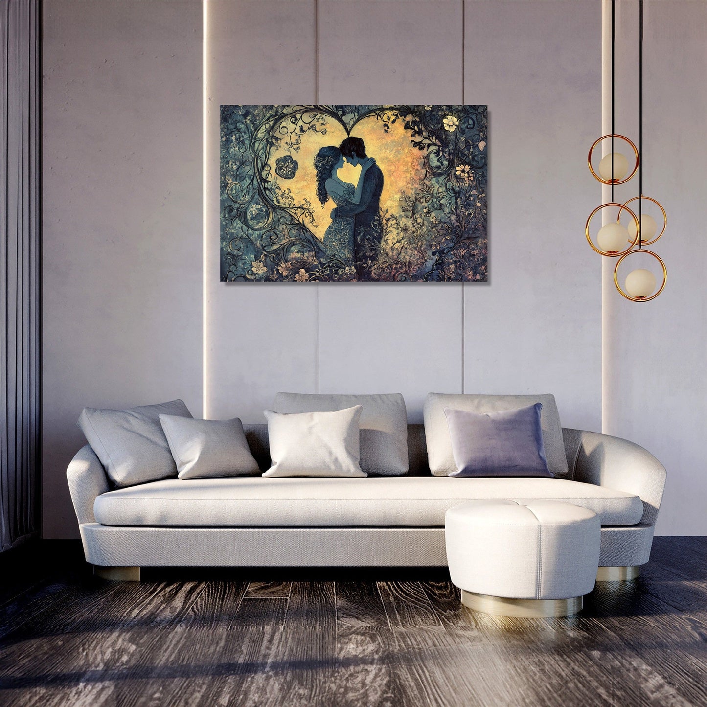 Lovers' Harmony Canvas