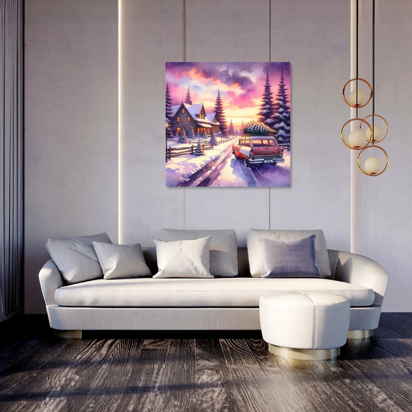 Wistful Winter Sunset Canvas