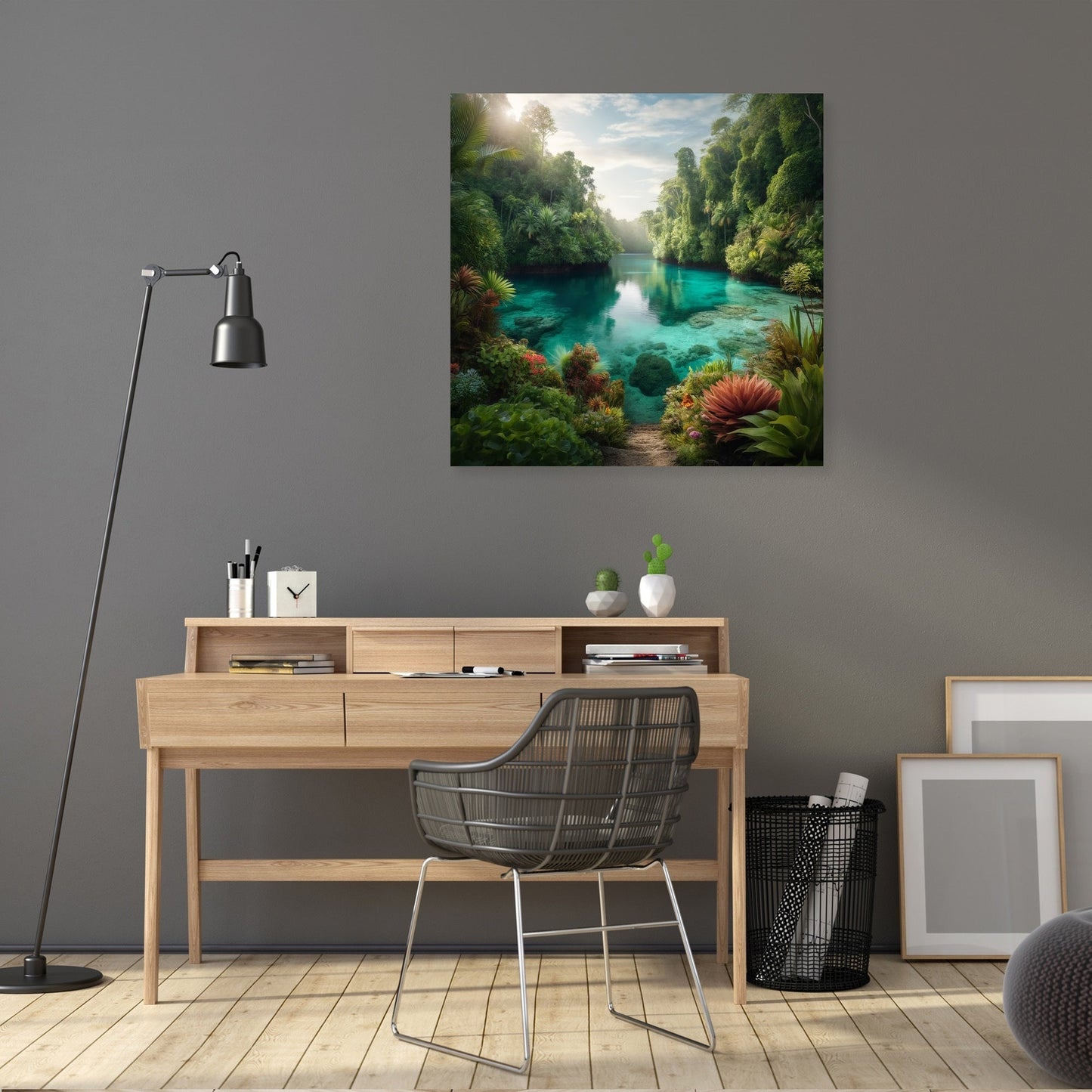 Hidden Paradise Lagoon Canvas