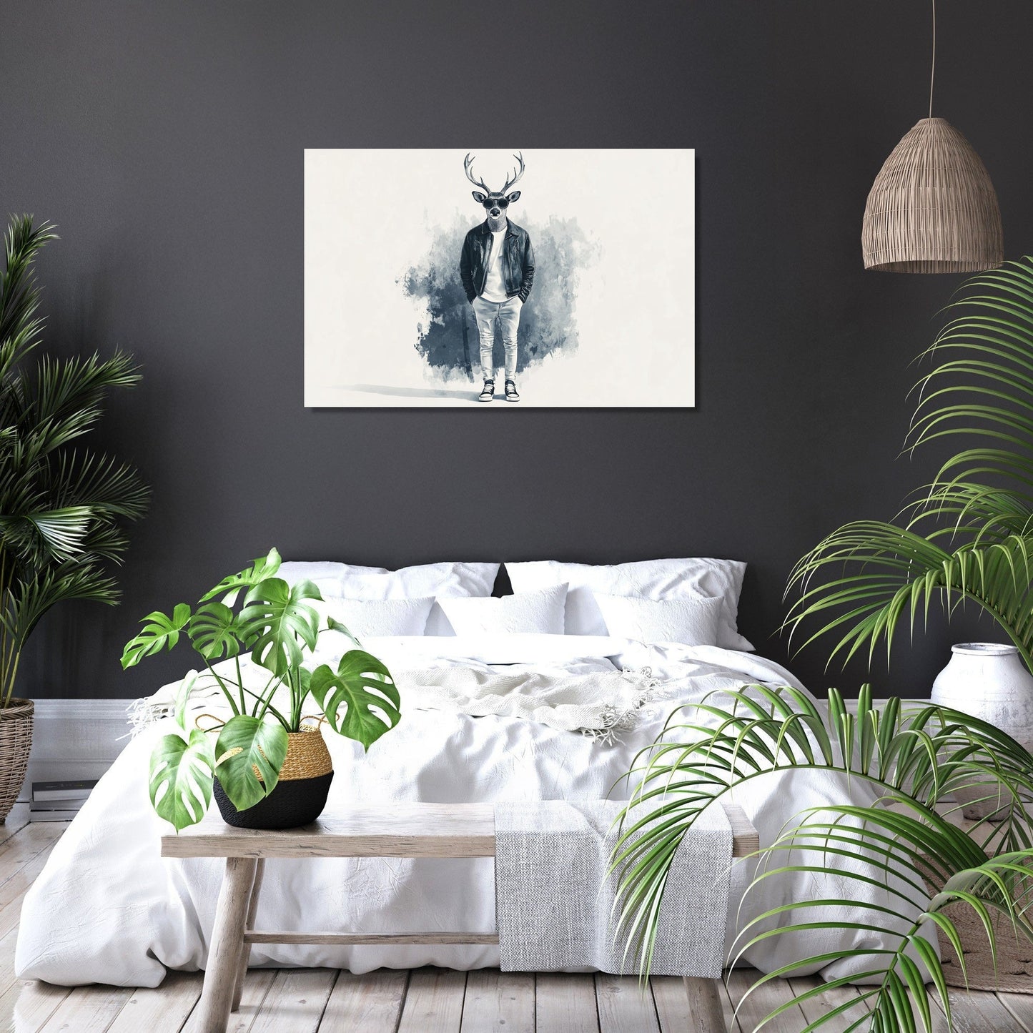 Stag in Style Canvas