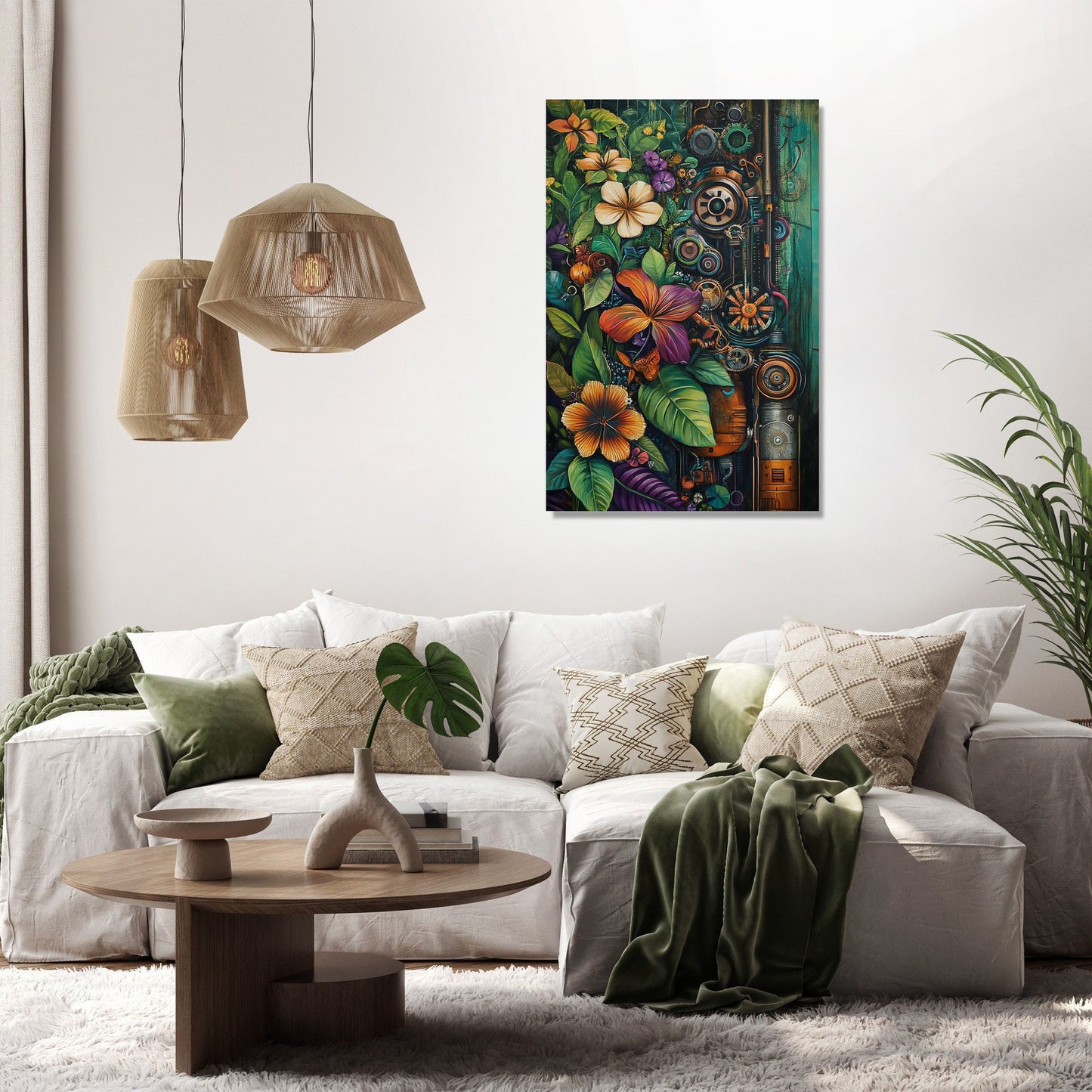 Nature-Machine Harmony Canvas