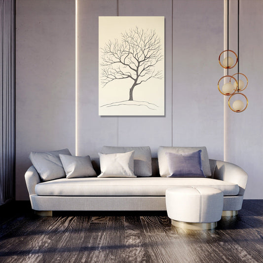 Whispering Tree Line Canvas